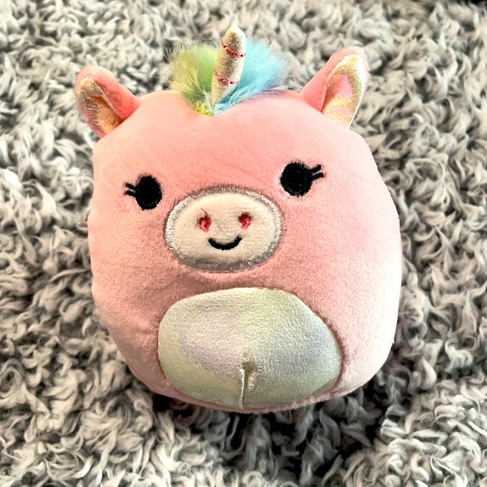 Squishmallows Pink/Rainbow Unicorn